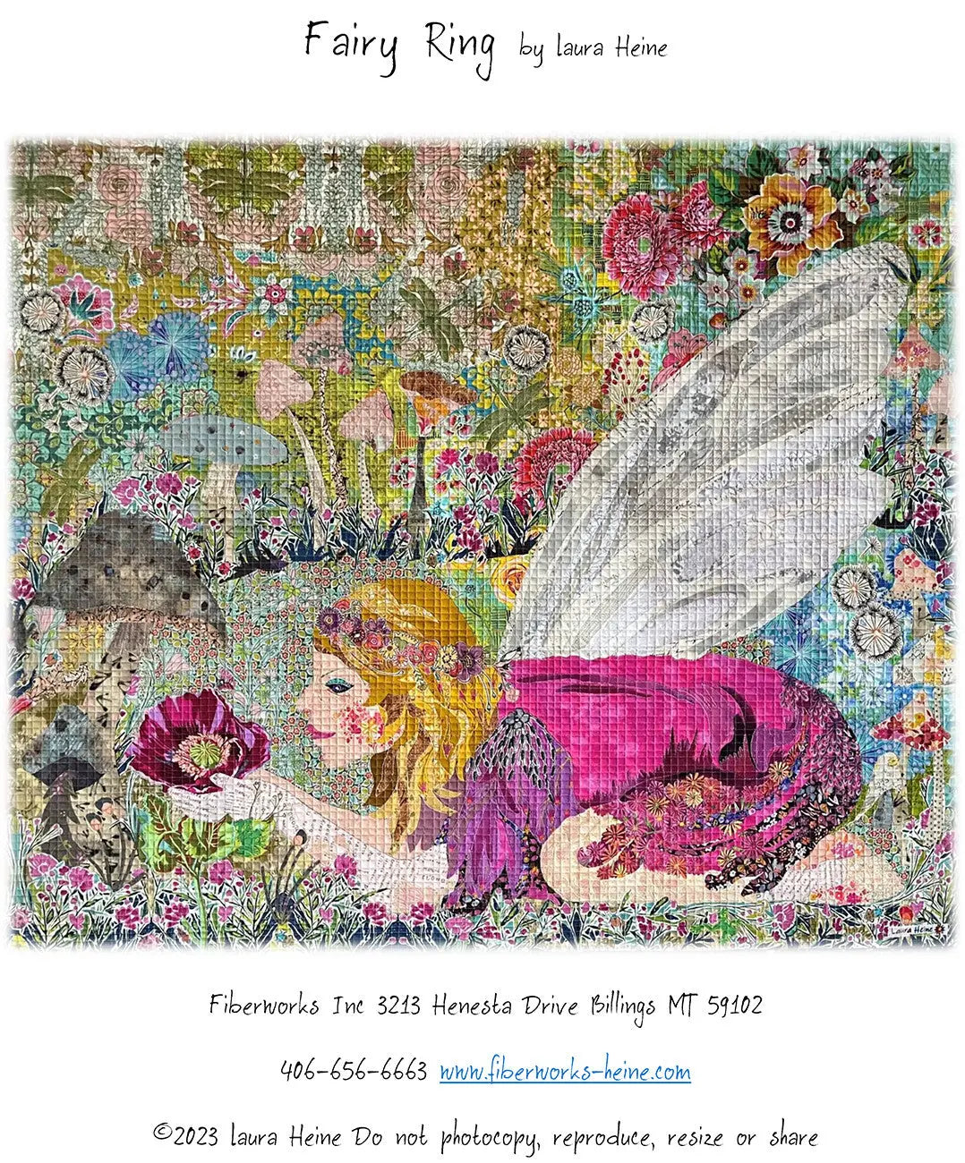 Fairy Ring Collage Pattern by Laura Heine - Linda's Electric Quilters