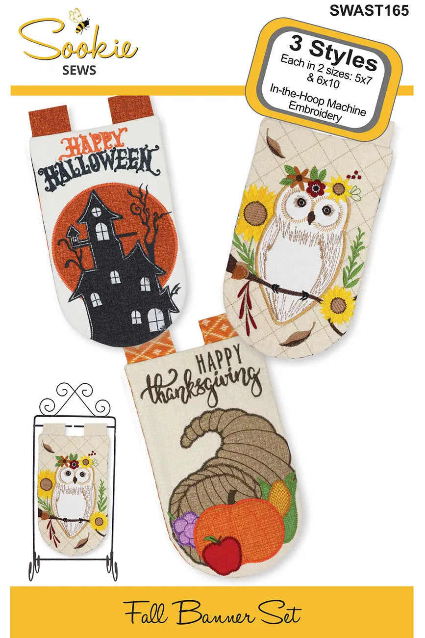 Fall Banner Set ITH - Linda's Electric Quilters