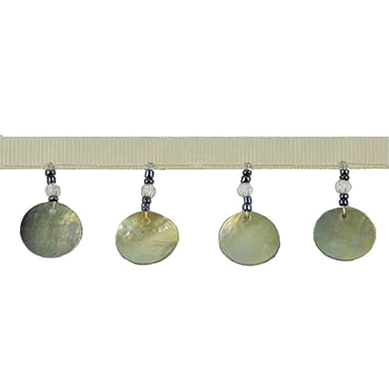 Fantasia Collection - 1 1/2" width BEADED FRINGE (15 Yard Roll) - BB-9905-28 Beige