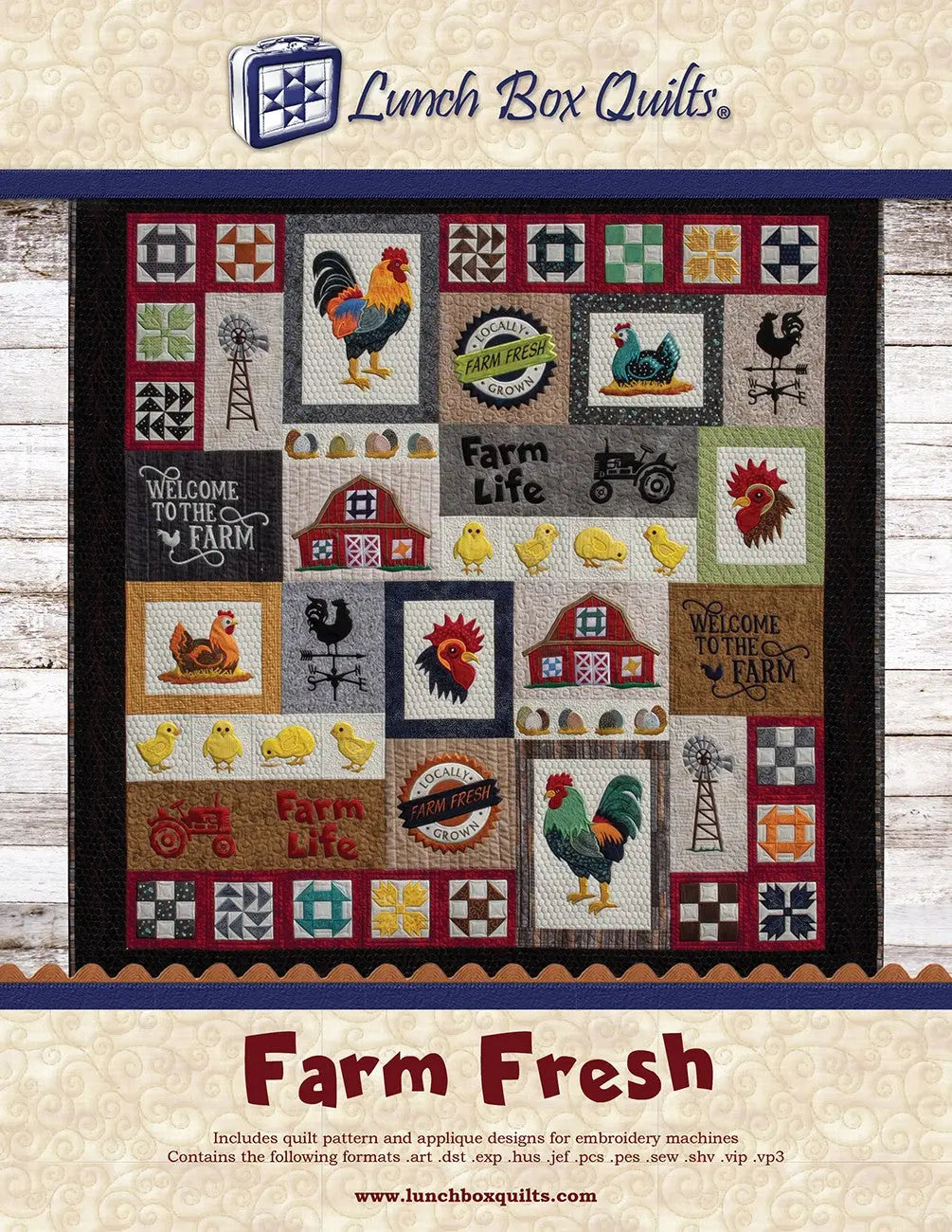 Farm Fresh Applique Machine Embroidery CD - Linda's Electric Quilters