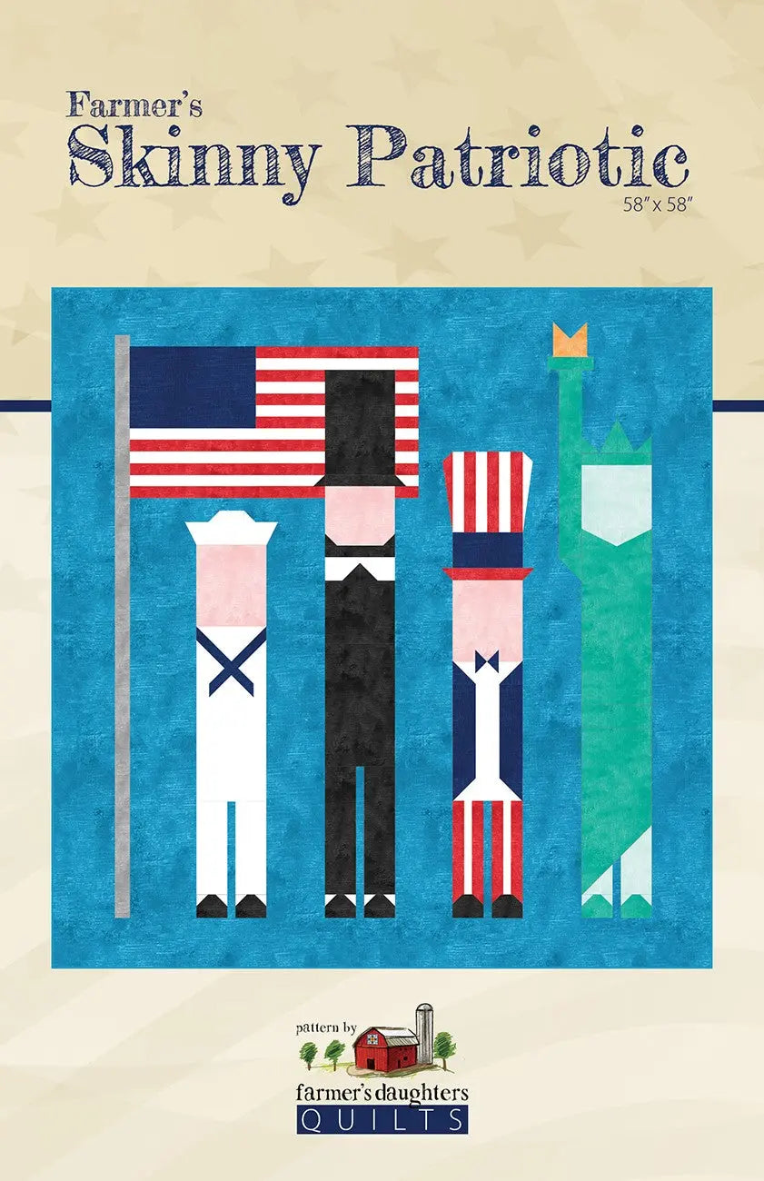 Farmer's Skinny Patriotic - Linda's Electric Quilters