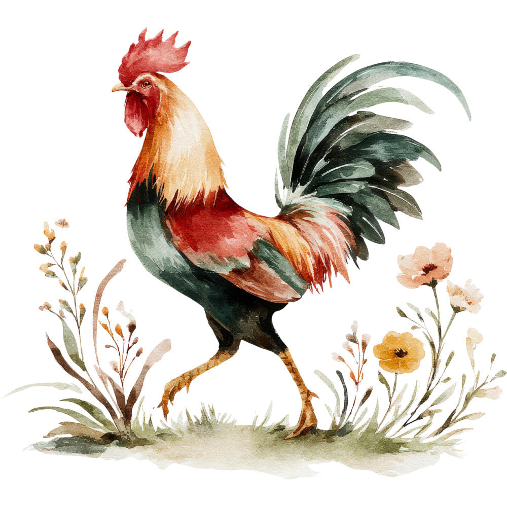 Farmhouse Chicken Decor Fabric Panel 41 QuiltingFabricPanels