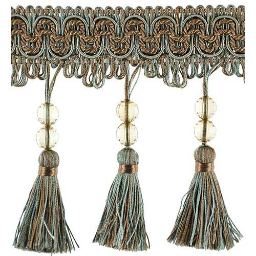 Fascination Collection - 4 1/2" width BEADED TASSEL FRINGE-BF-1458-11/38