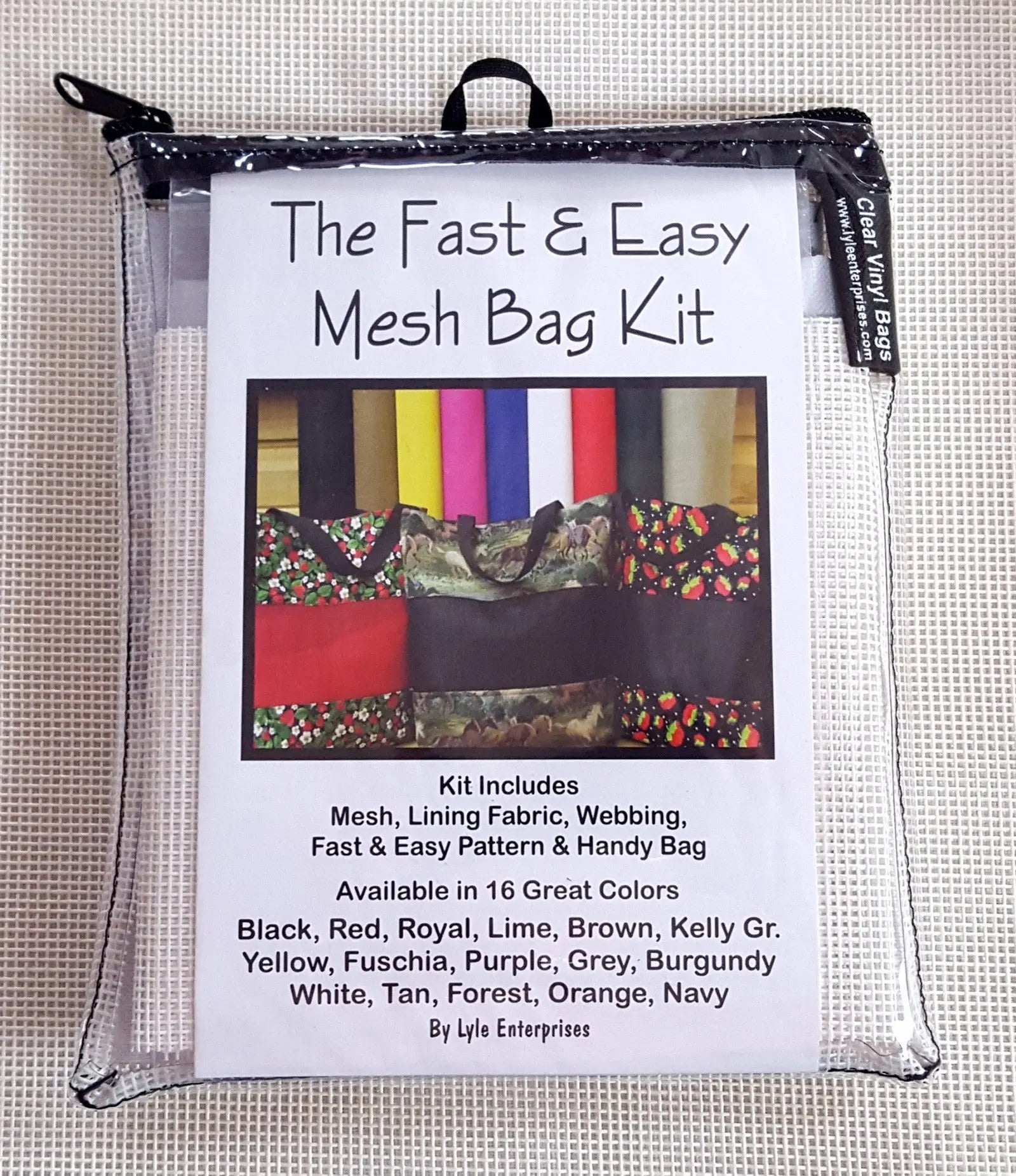 Fast and Easy White Mesh Bag Kit
