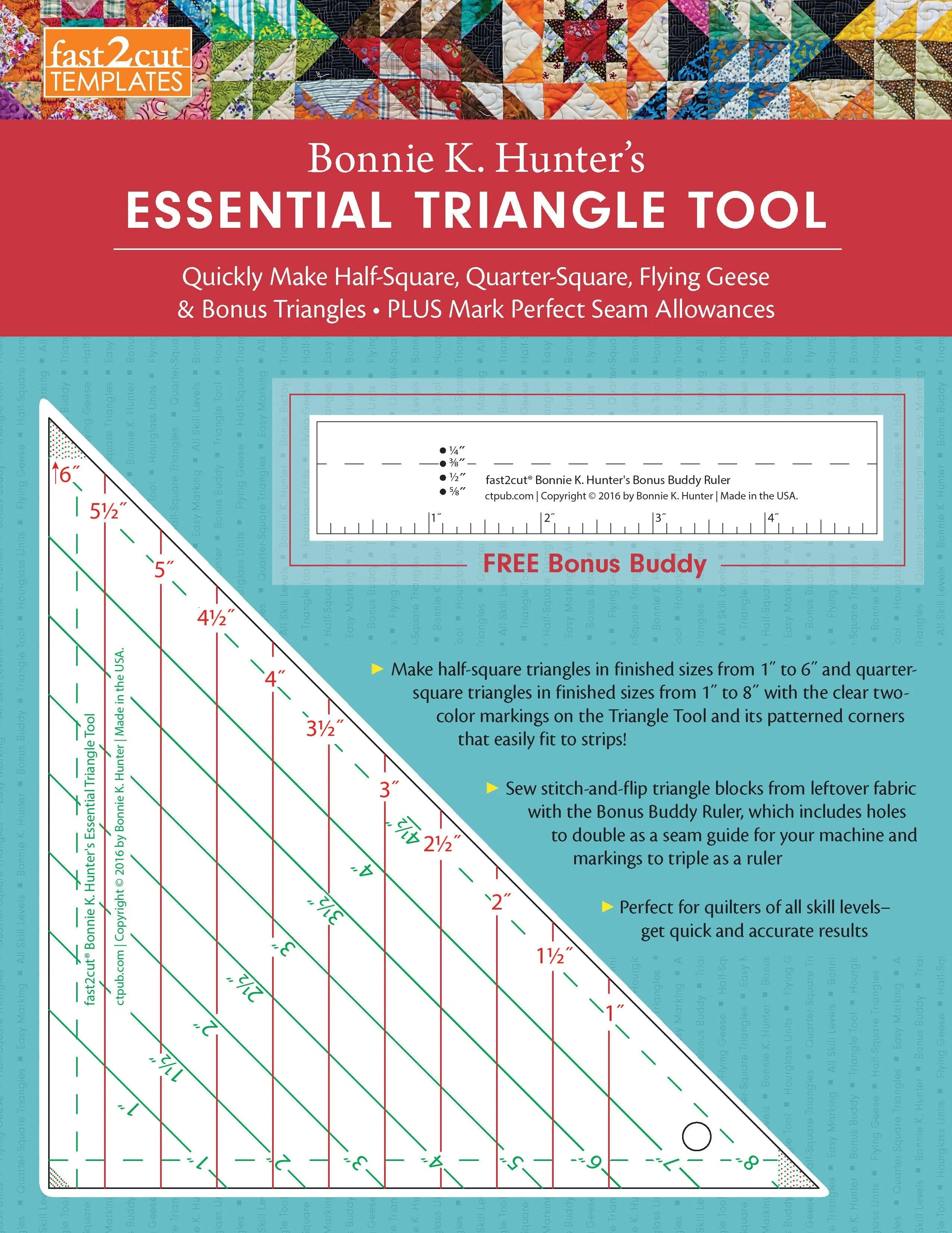 Fast2cut BKH Essential Triangle Tool - Linda's Electric Quilters