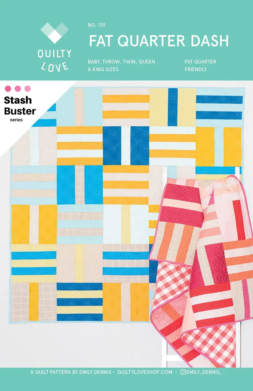 Fat Quarter Dash Quilt Pattern - Linda's Electric Quilters