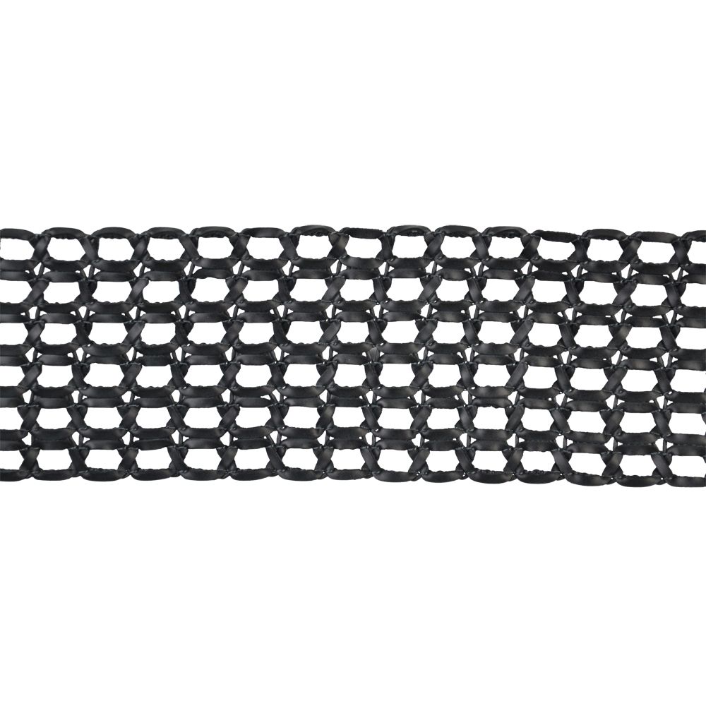 Faux Leather Woven Braid - 3" Width (15 Yard Roll) - BR-7184-02 Black