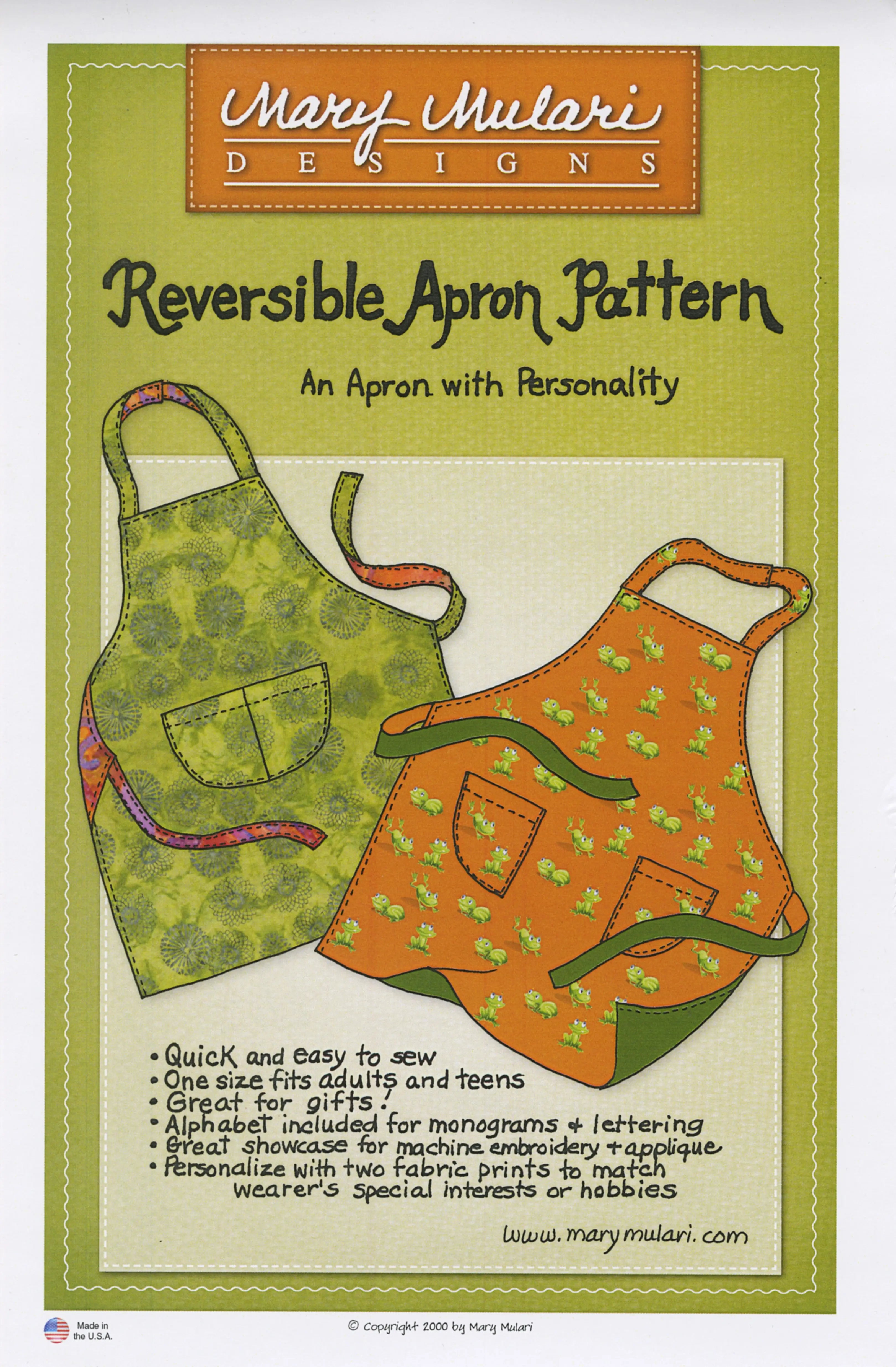 Favorite Reversible Apron - Linda's Electric Quilters