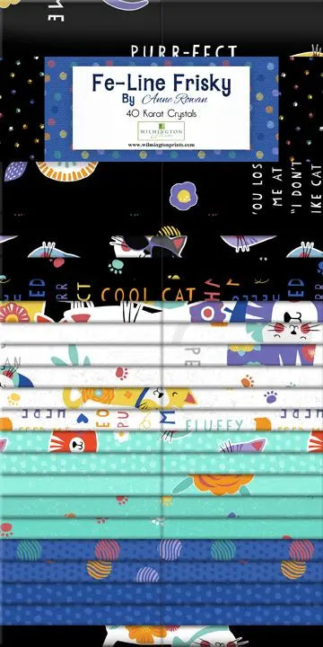 Fe-Line Frisky - 40 Karat Crystals Wilmington Fabrics