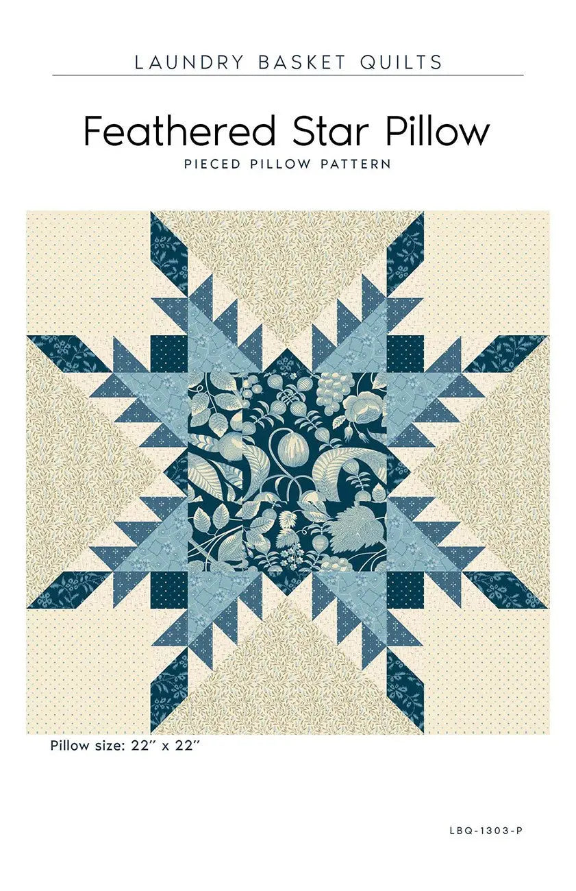 Feathered Star Pillow - Linda's Electric Quilters