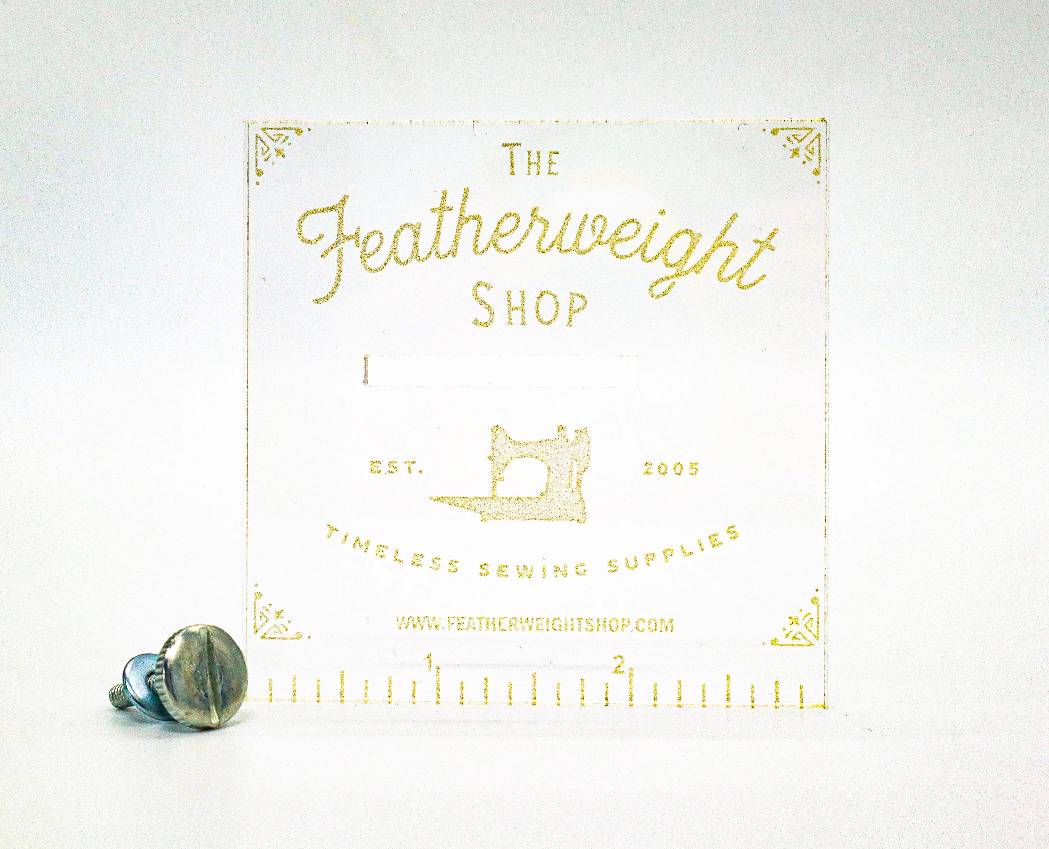 Featherweight Accurate Seam Guide - Clear - Linda's Electric Quilters