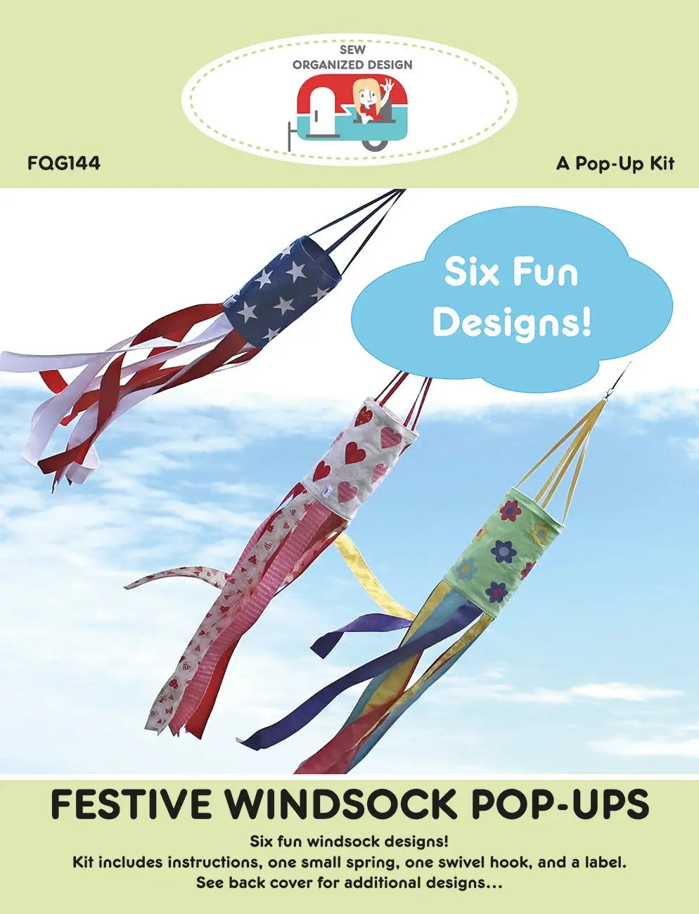 Festive Windsock Pop Ups - Linda's Electric Quilters