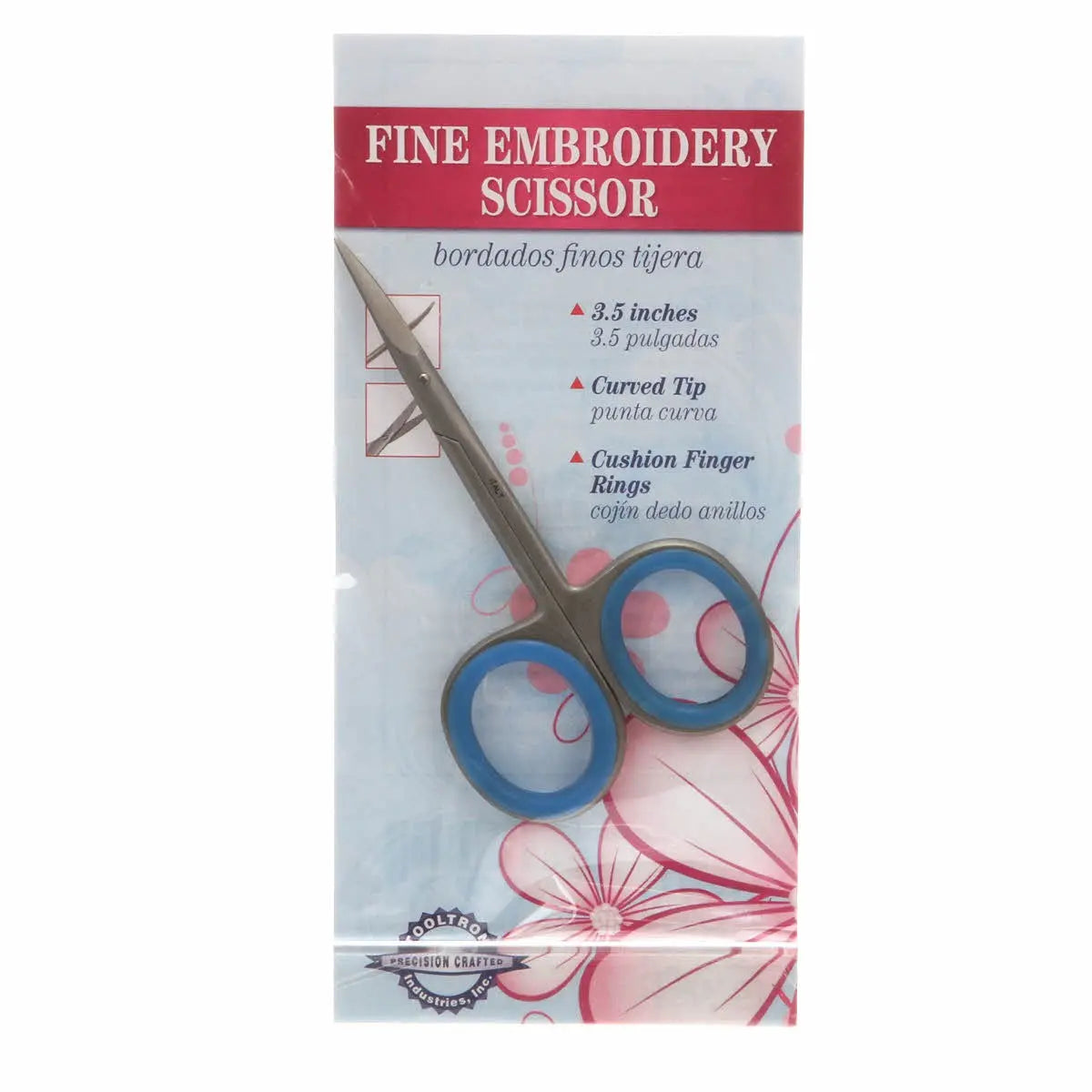 Fine Embroidery Scissor with Curved Tip 3 1/2in - Linda's Electric Quilters