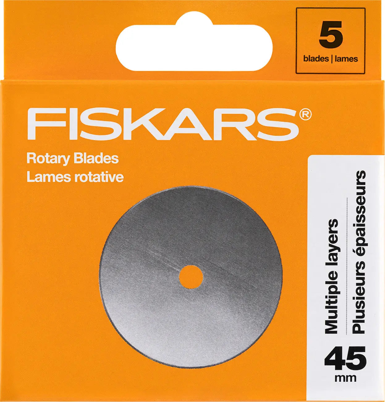 Fiskars 45mm Rotary Blades 5ct - Linda's Electric Quilters