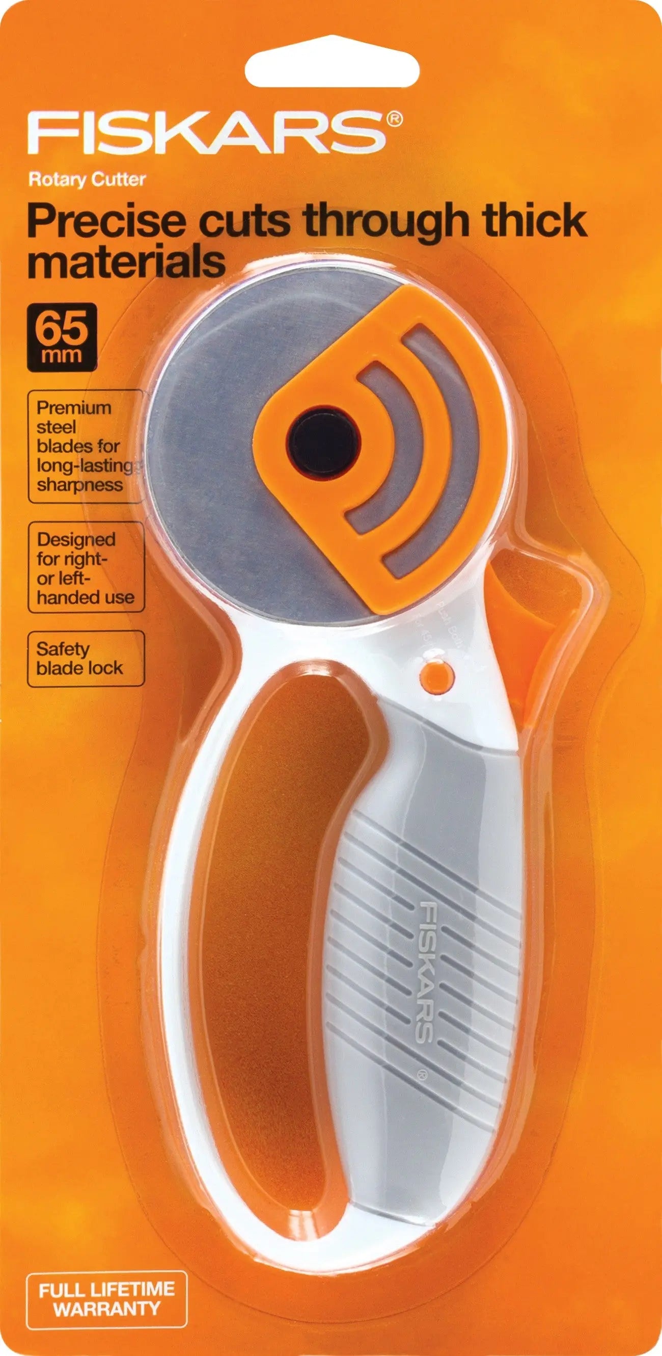 Fiskars 65mm Heavy Duty Comfort Loop Roatary Cutter - Linda's Electric Quilters