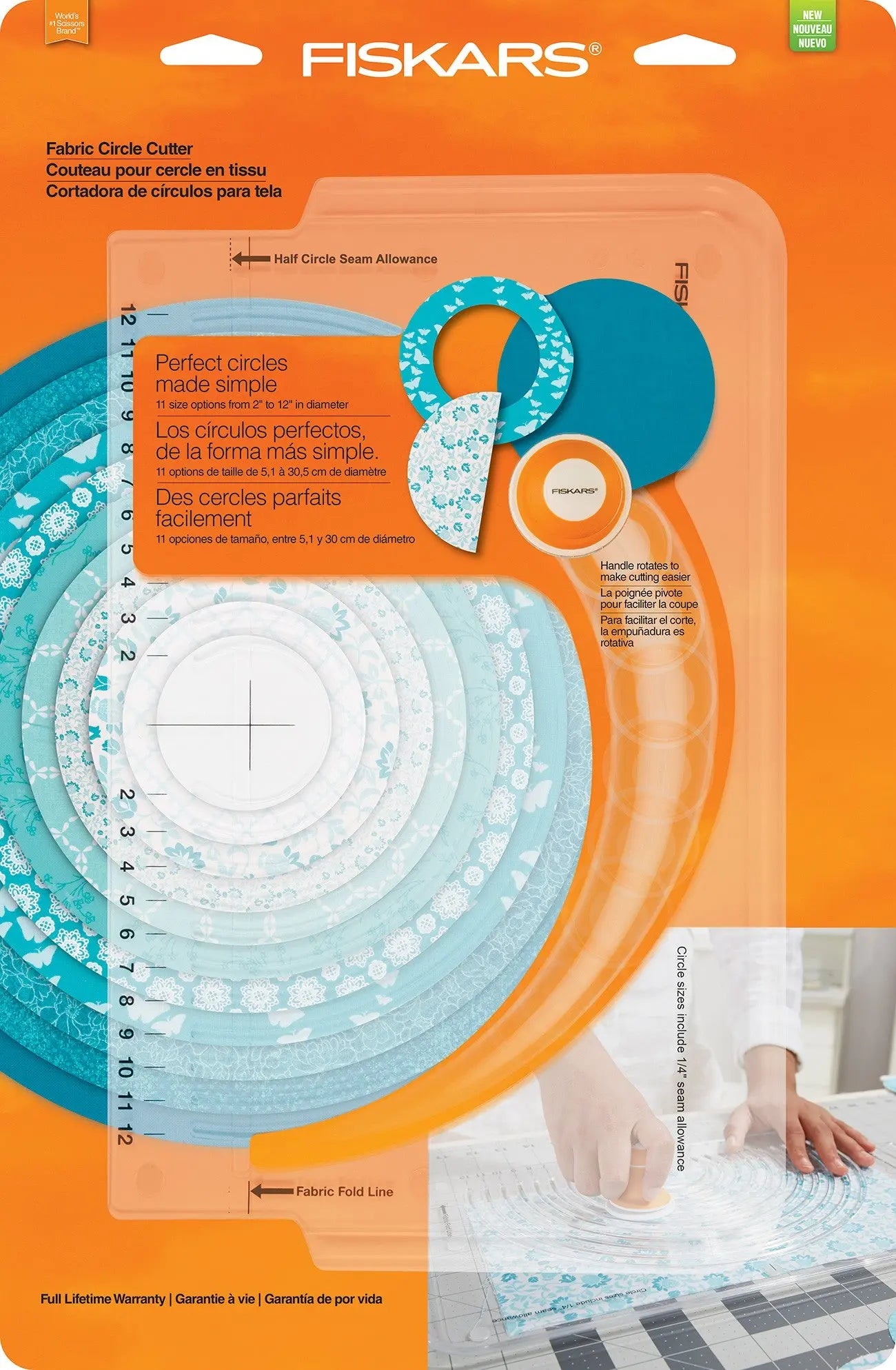 Fiskars Fabric Circle Cutter - Linda's Electric Quilters