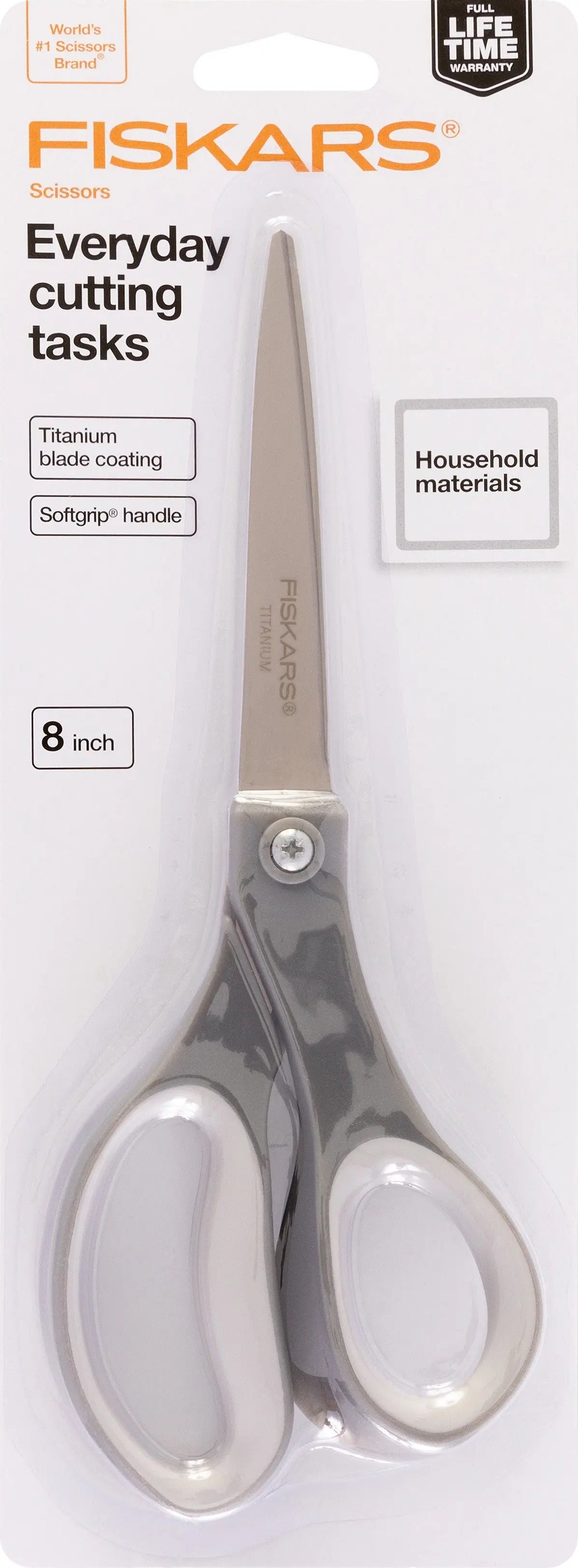 Fiskars Performance 8in Titanium Softgrip Scissors - Linda's Electric Quilters