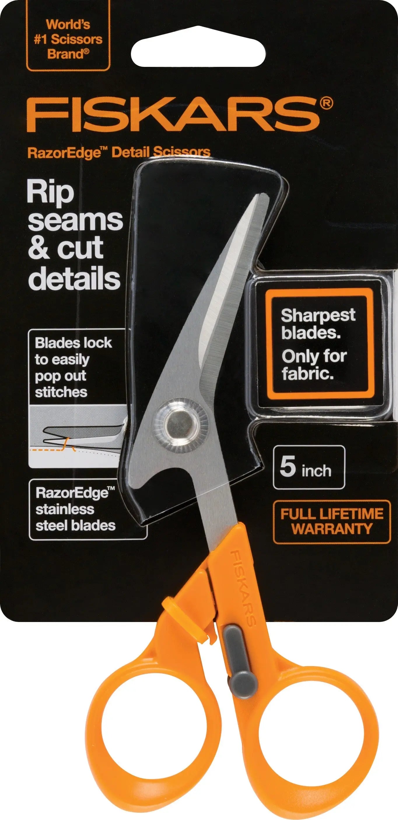 Fiskars RazorEdge 5in Fabric Tabletop Shears - Linda's Electric Quilters
