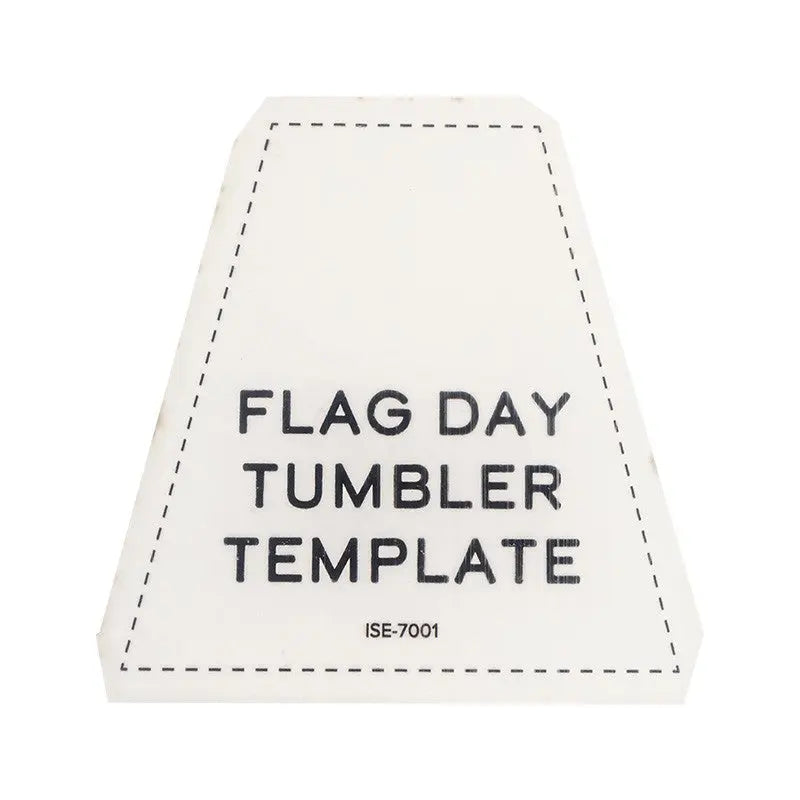 Flag Day Tumbler Template by Susan Ache - Linda's Electric Quilters