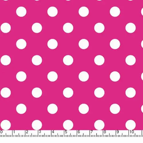 Flamingo Big Dots 45" wide Fabric per yard
