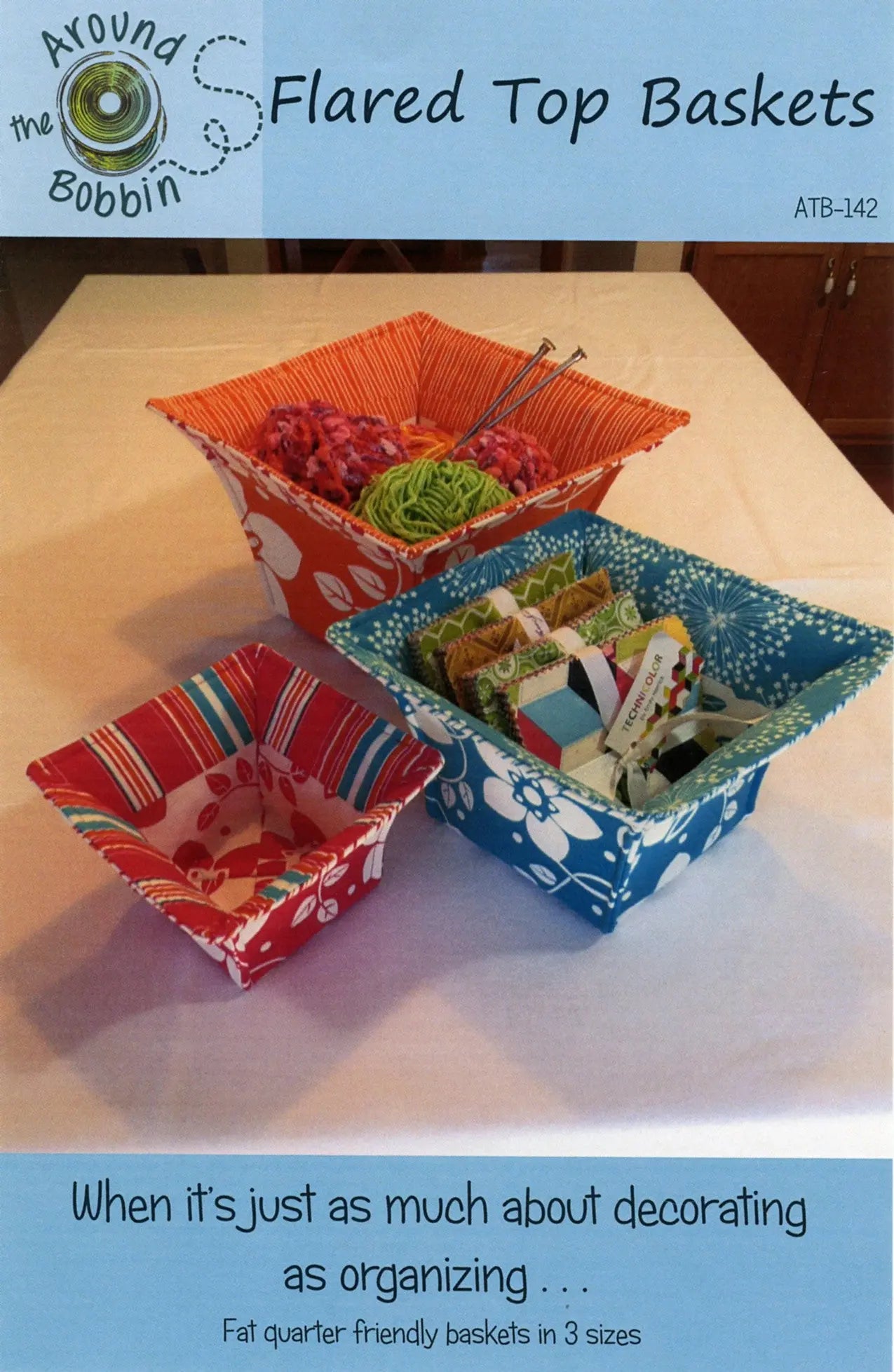 Flared Top Baskets - Linda's Electric Quilters