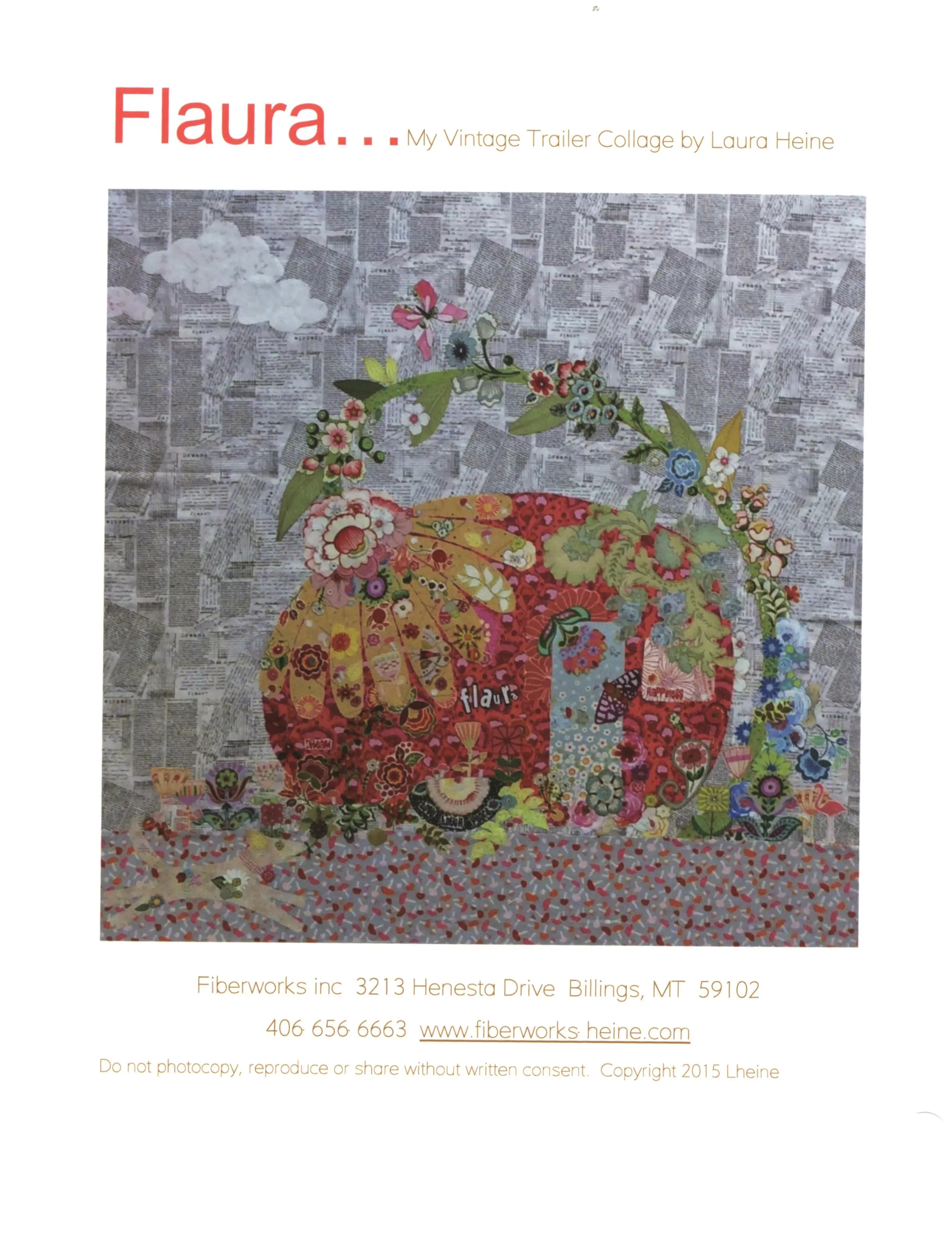 Flaura Vintage Trailer Collage - Linda's Electric Quilters