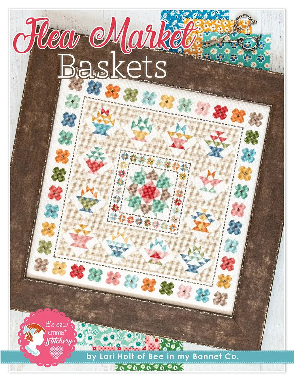 Flea Market Baskets Cross Stitch Pattern - Linda's Electric Quilters