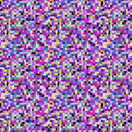 Flock Together Fractal Jewel Cotton 44"/45" Fabric Per Yard