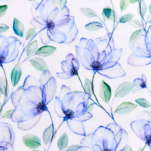 Lavender Flora Cloud Cuddle 58/60" Fabric Per Yard