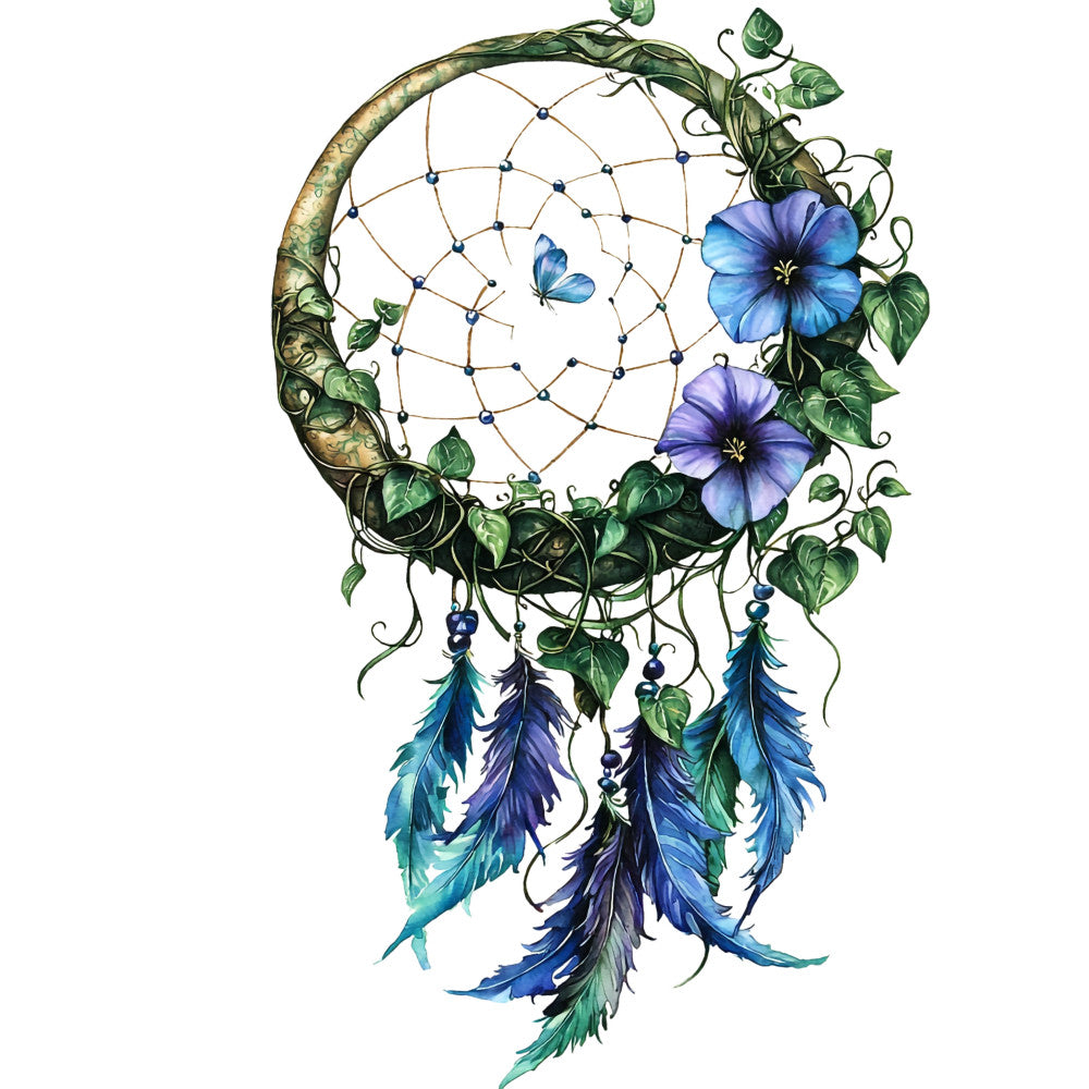 Floral Dreamcatcher Fabric Panel 14