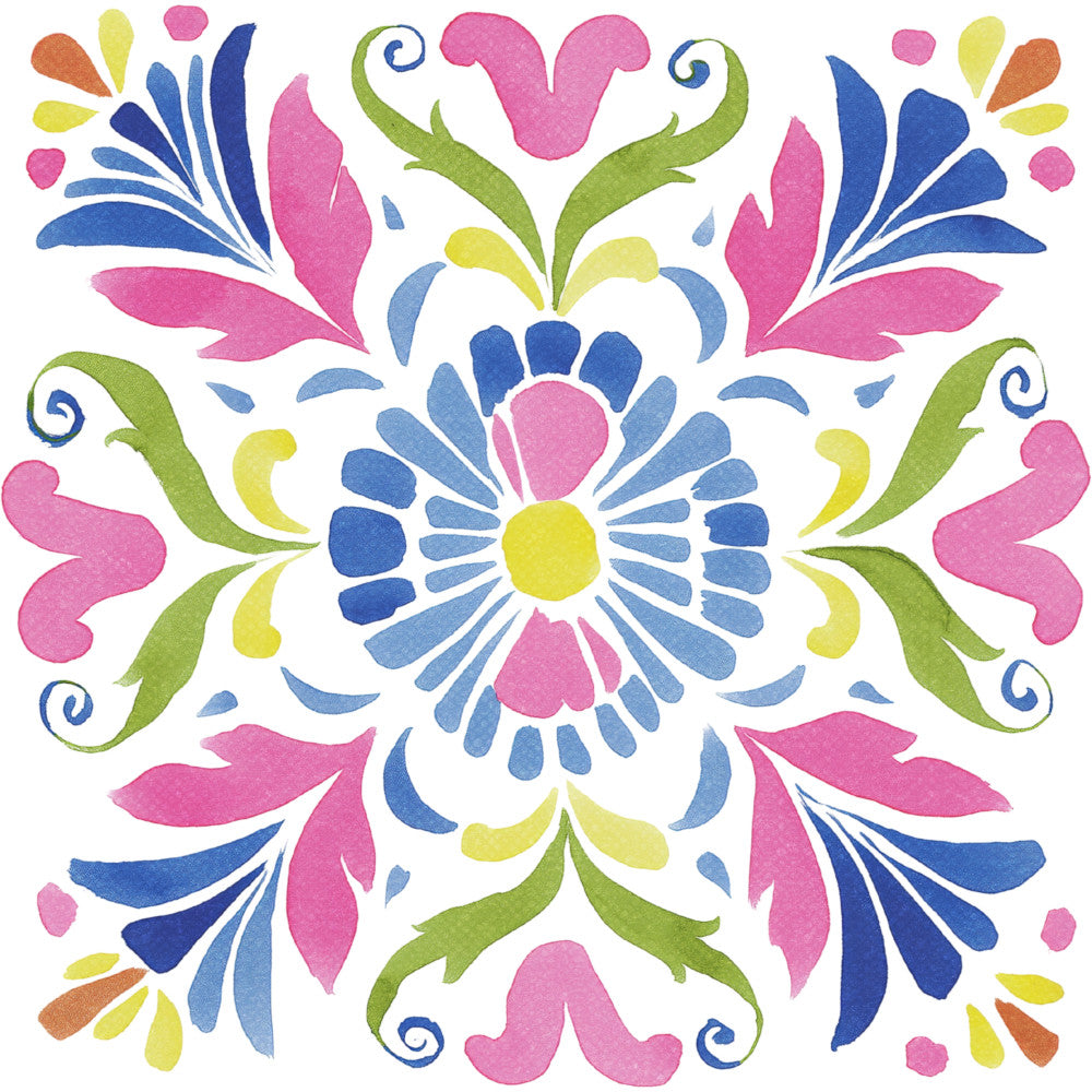 Floral Kaleidoscope Fabric Panel 15