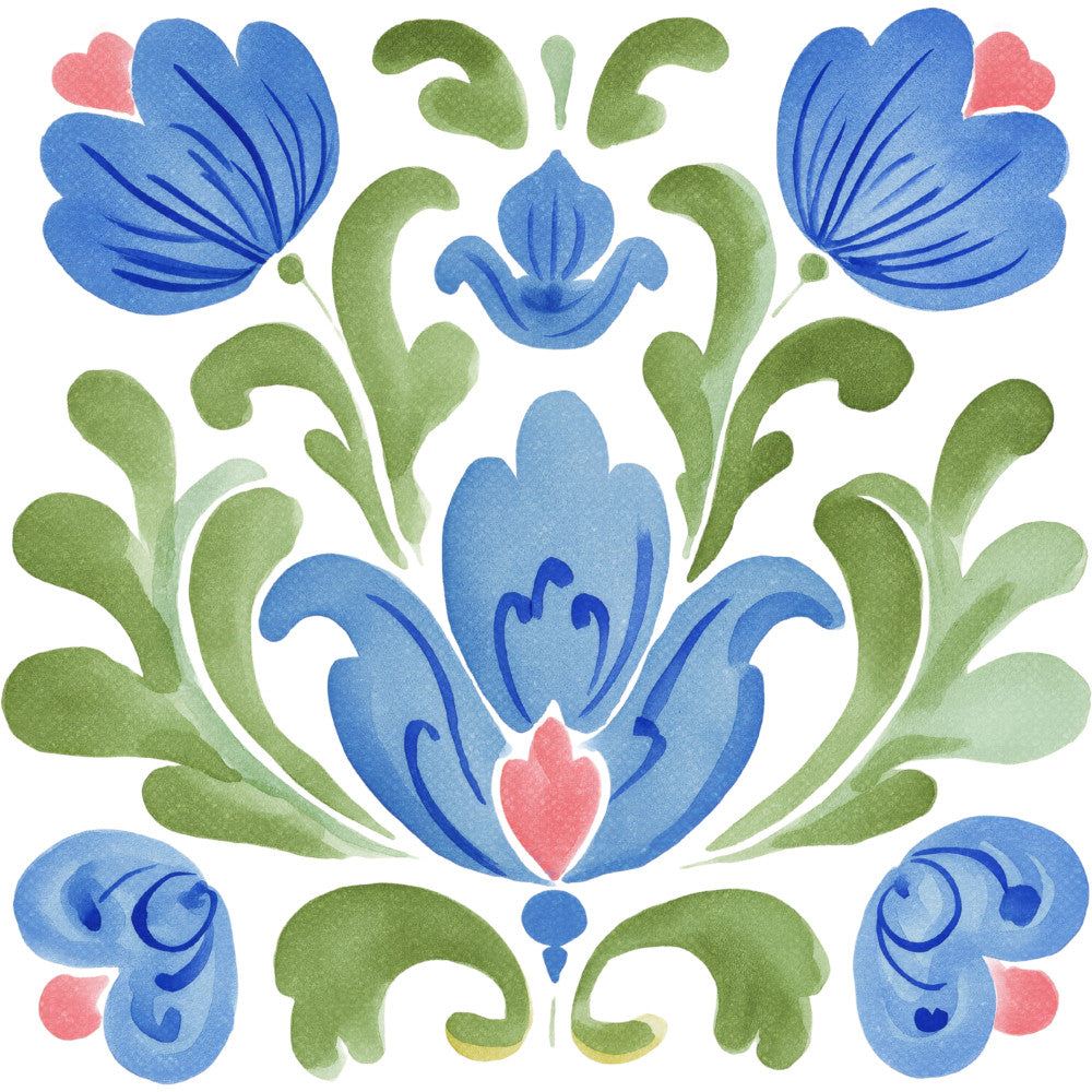 Floral Kaleidoscope Fabric Panel 16