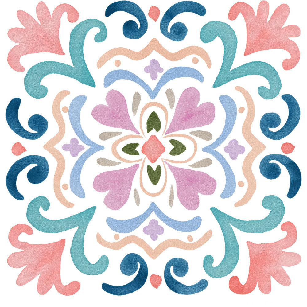 Floral Kaleidoscope Fabric Panel 17