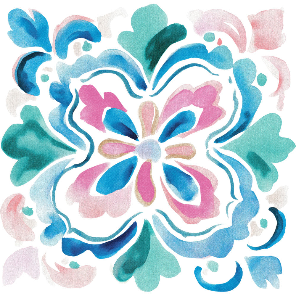 Floral Kaleidoscope Fabric Panel 20