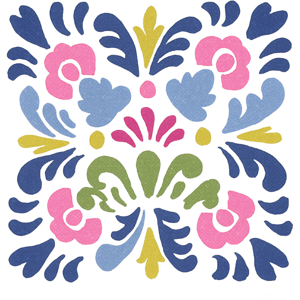 Floral Kaleidoscope Fabric Panel 23