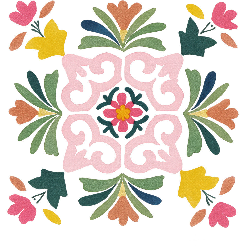 Floral Kaleidoscope Fabric Panel 26