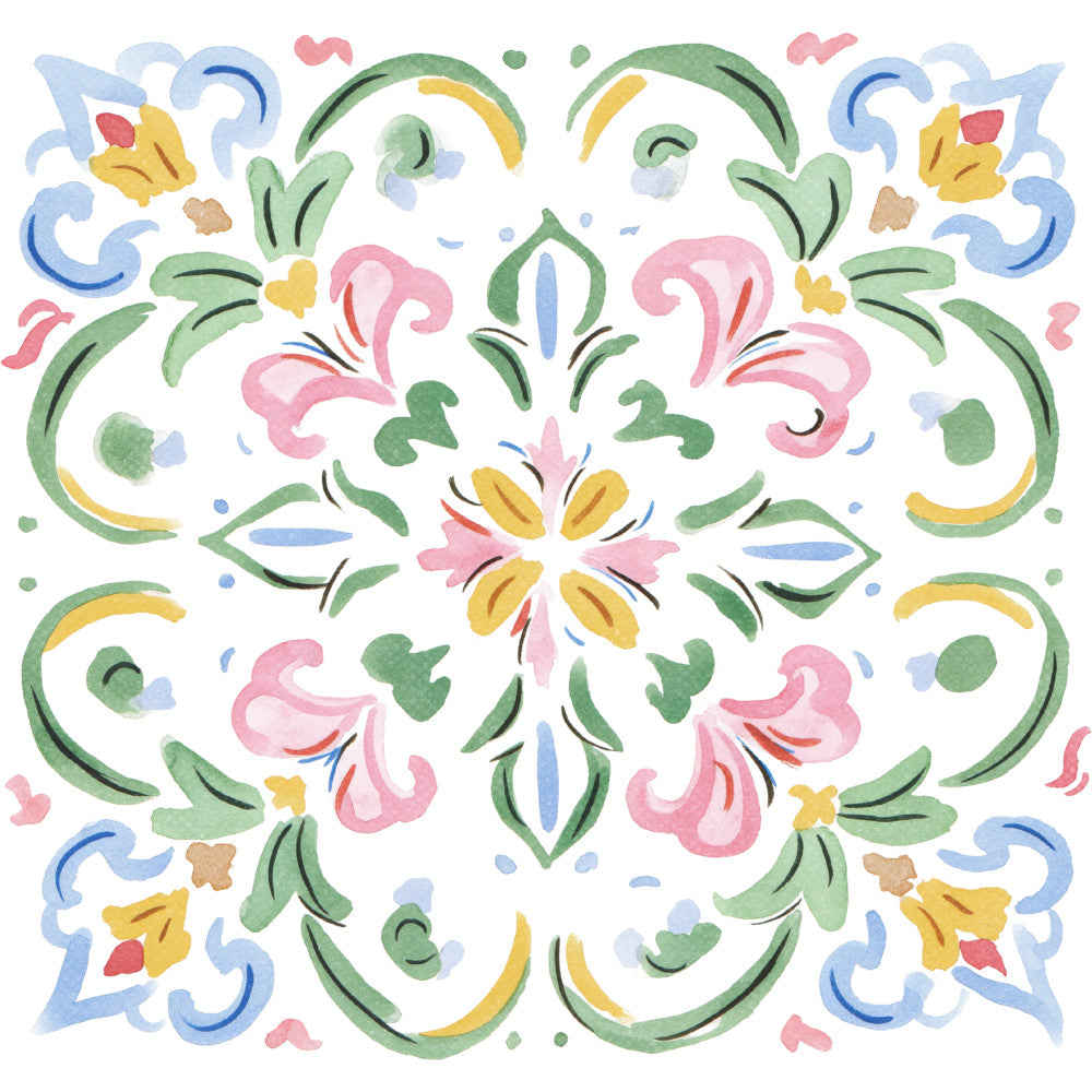Floral Kaleidoscope Fabric Panel 27