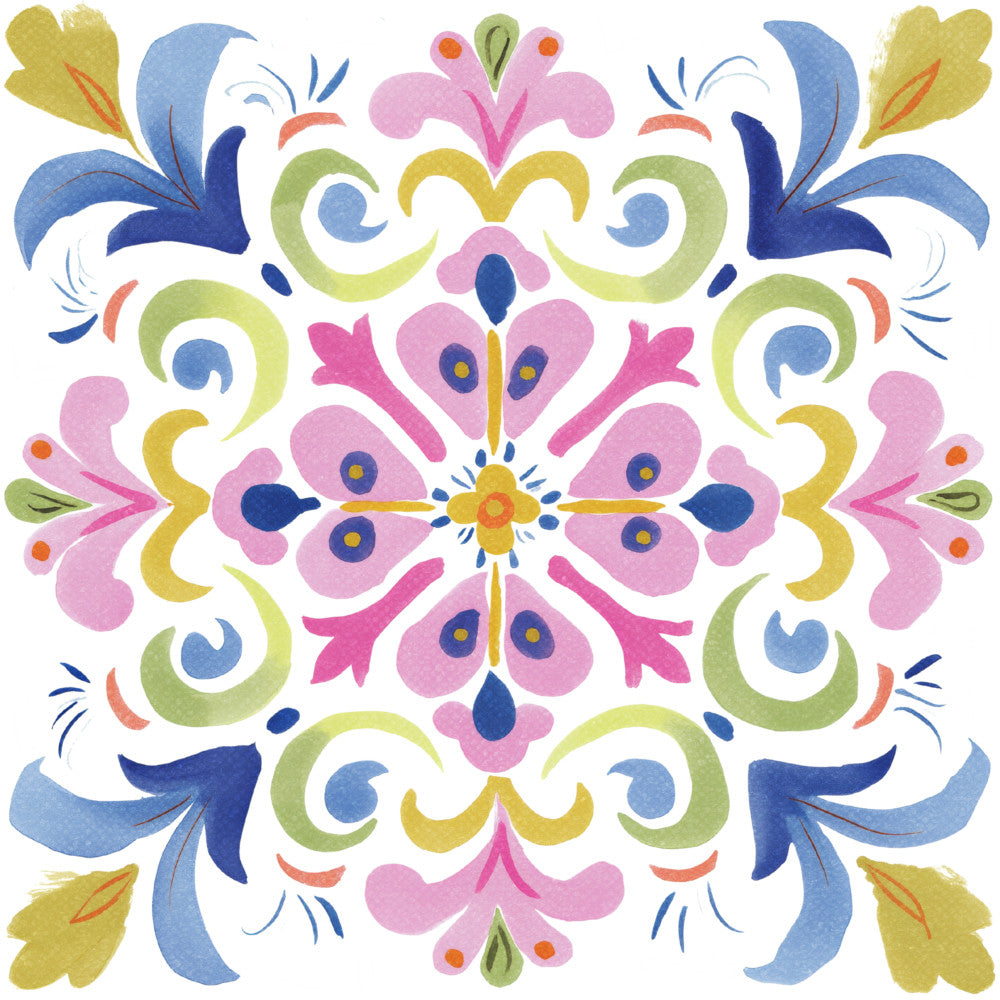 Floral Kaleidoscope Fabric Panel 28