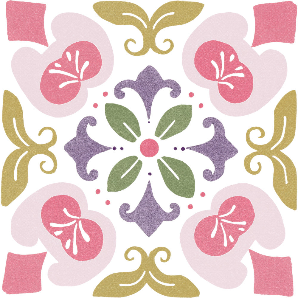 Floral Kaleidoscope Fabric Panel 33