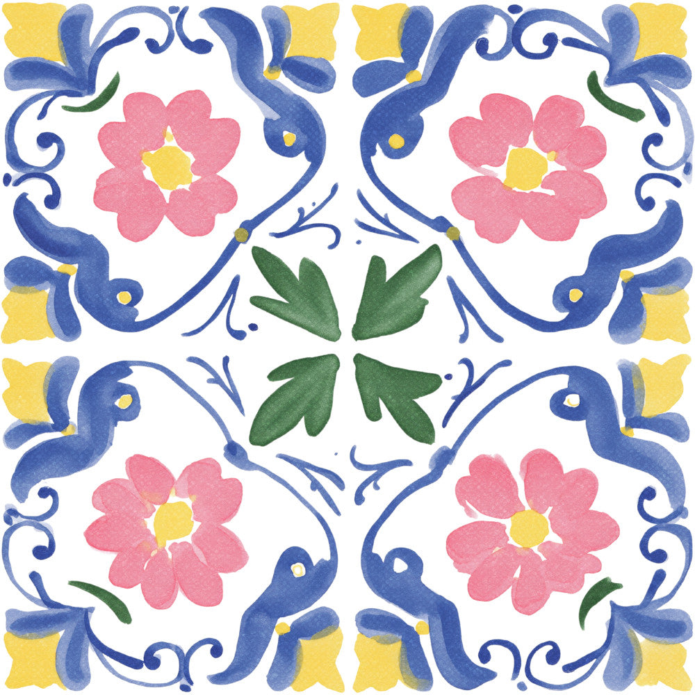 Floral Kaleidoscope Fabric Panel 34