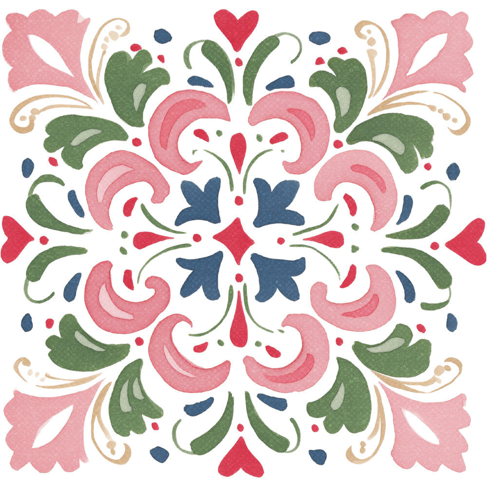 Floral Kaleidoscope Fabric Panel 39