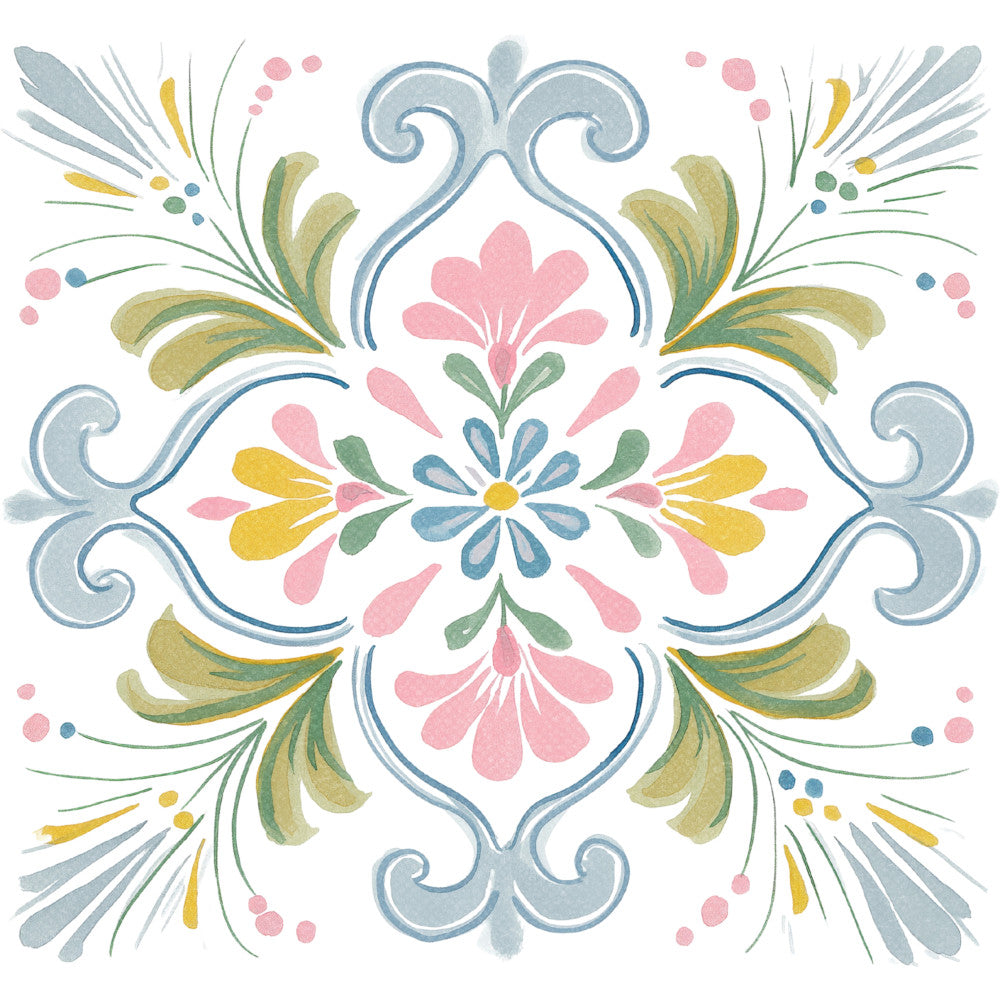 Floral Kaleidoscope Fabric Panel 42