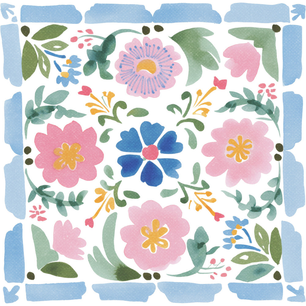 Floral Kaleidoscope Fabric Panel 46