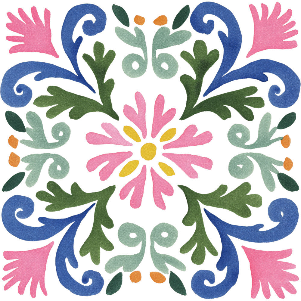 Floral Kaleidoscope Fabric Panel 6
