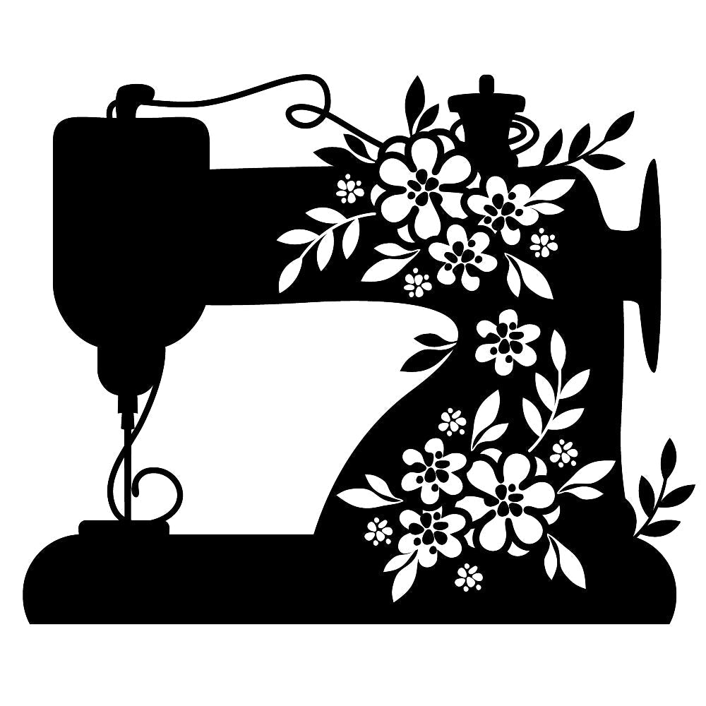 Floral Sewing Machine Fabric Panel QuiltingFabricPanels