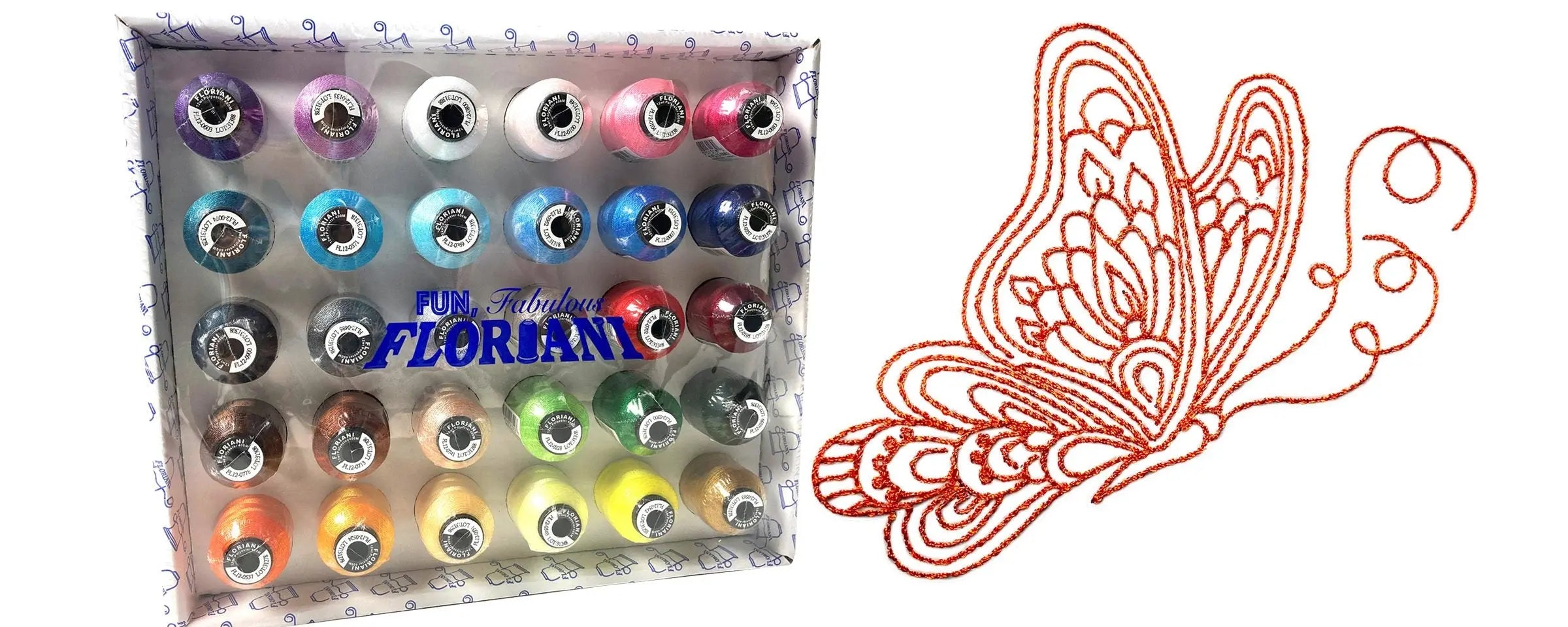 Floriani 12-weight 30 count Thread set - Linda's Electric Quilters