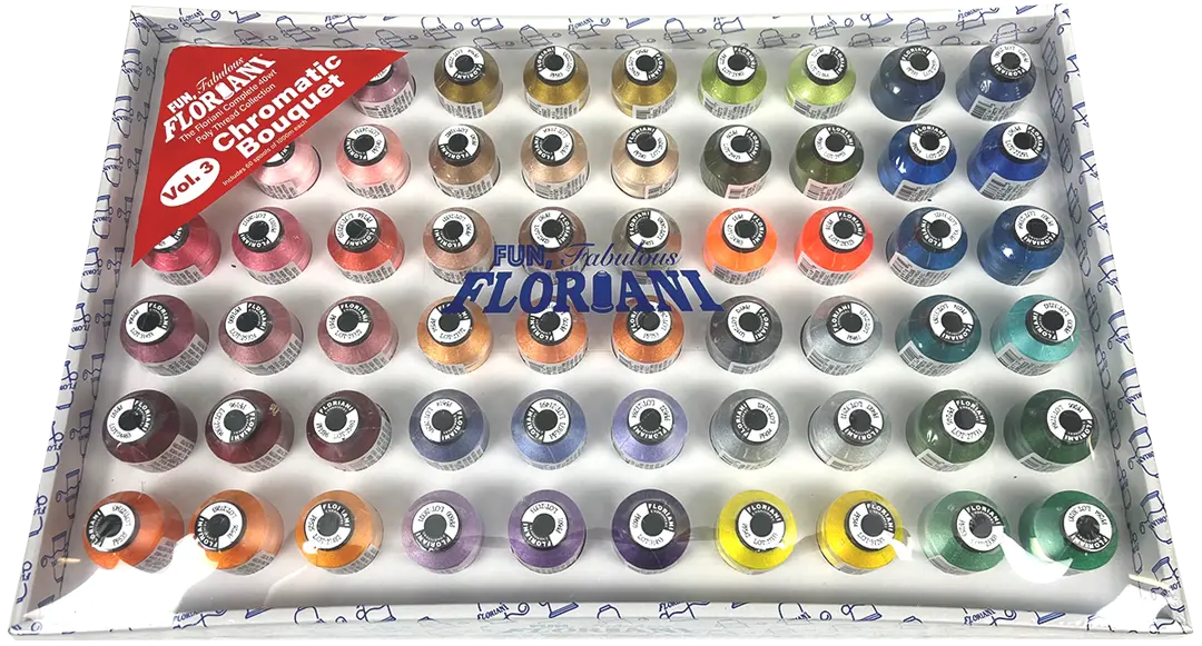Floriani 60 Thread Colors - (Vol 3 of 6) Rnk Distributing