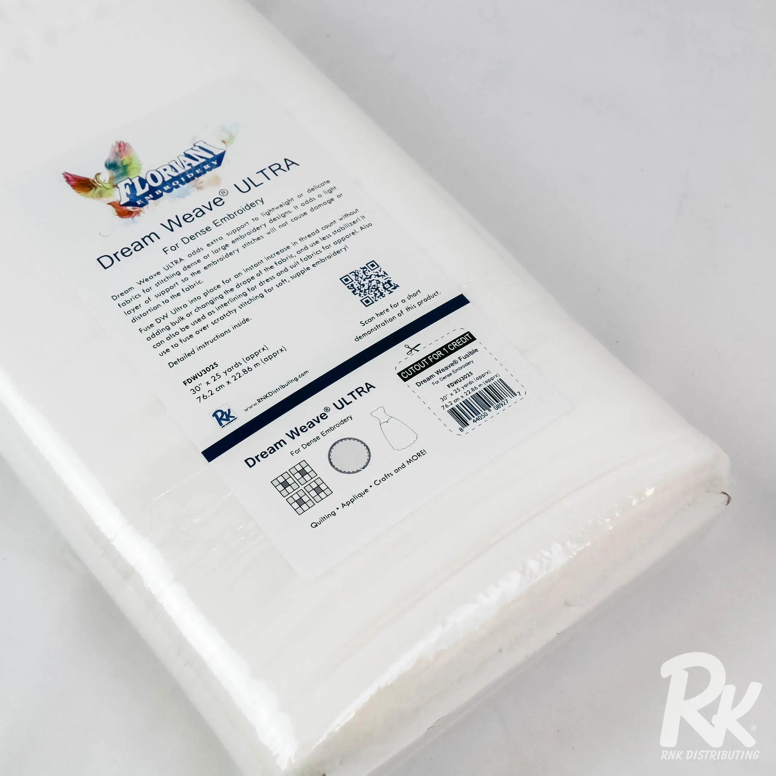 Floriani Dream Weave Supreme (Fusible) 20" x 10 yds - Linda's Electric Quilters