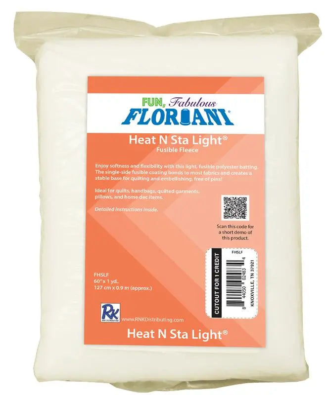 Floriani Heat N Sta Lite Fleece 60" x 1yd - Linda's Electric Quilters