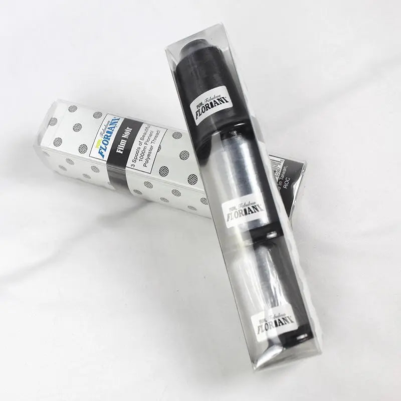 Floriani Thread 3 SPOOL SET - FILM NOIR GRAY - Linda's Electric Quilters
